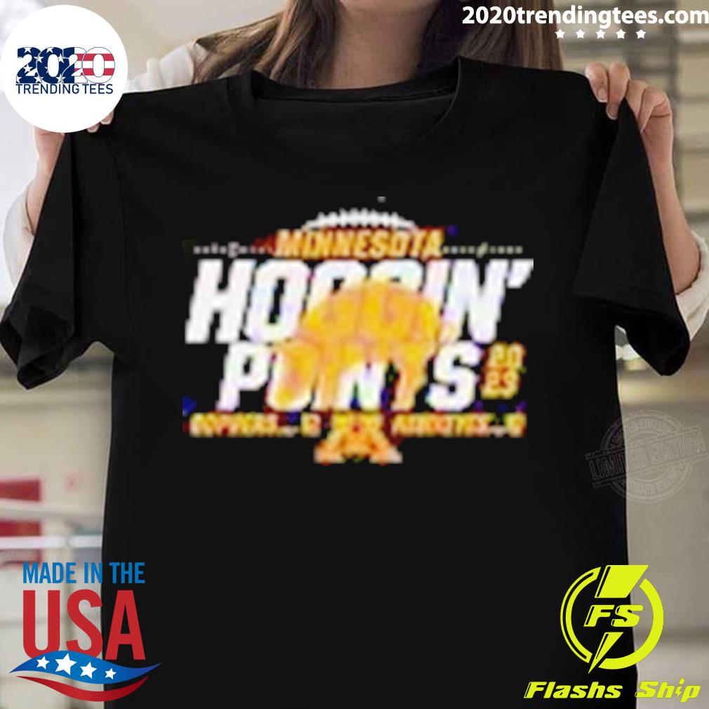Official golden Gophers 12 10 Iowa Hawkeyes 2023 Floyd of Rosedale Trophy Final Score T-shirt