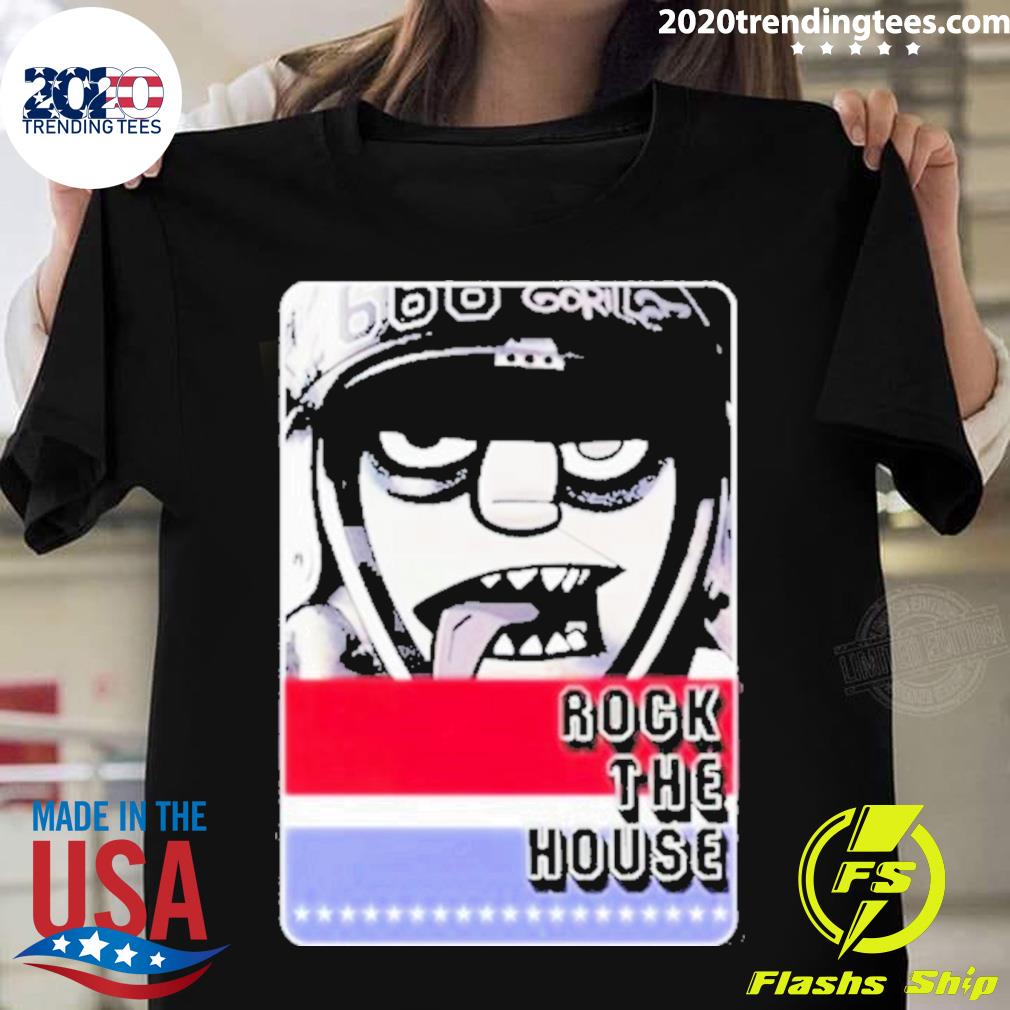 Official gorillaz Rock The House 2001 T-shirt