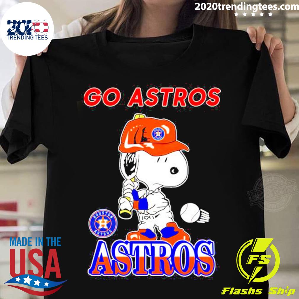 Snoopy Christmas Houston Astros T-shirt - Kaiteez