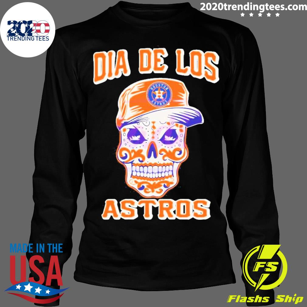 Official houston Astros Sugar Skull Dia De Los Astros T-shirt - 2020  Trending Tees