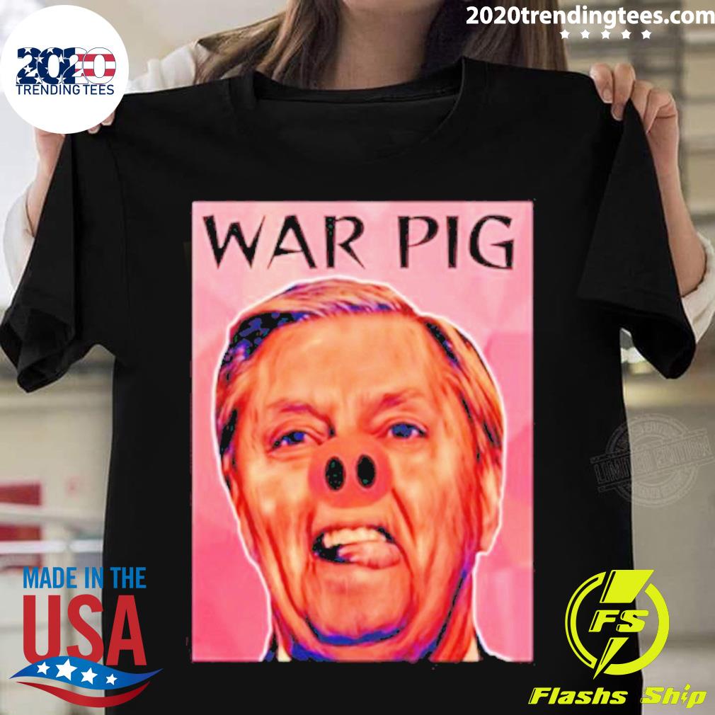 Official infinite Zeal Syndicate Lindsey Graham War Pig T-shirt