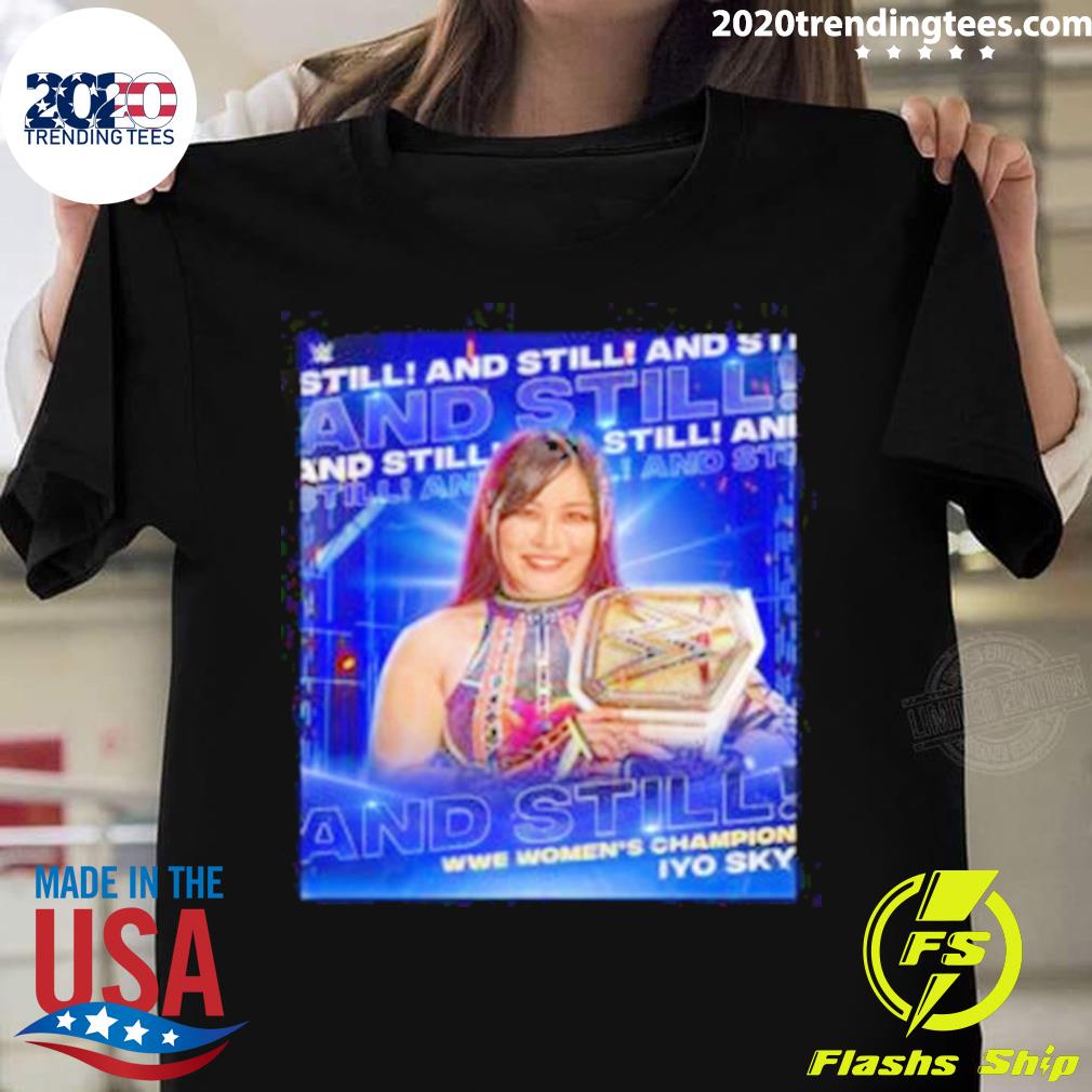 Official iyo Sky And Still WWE Womens Champion T-shirt