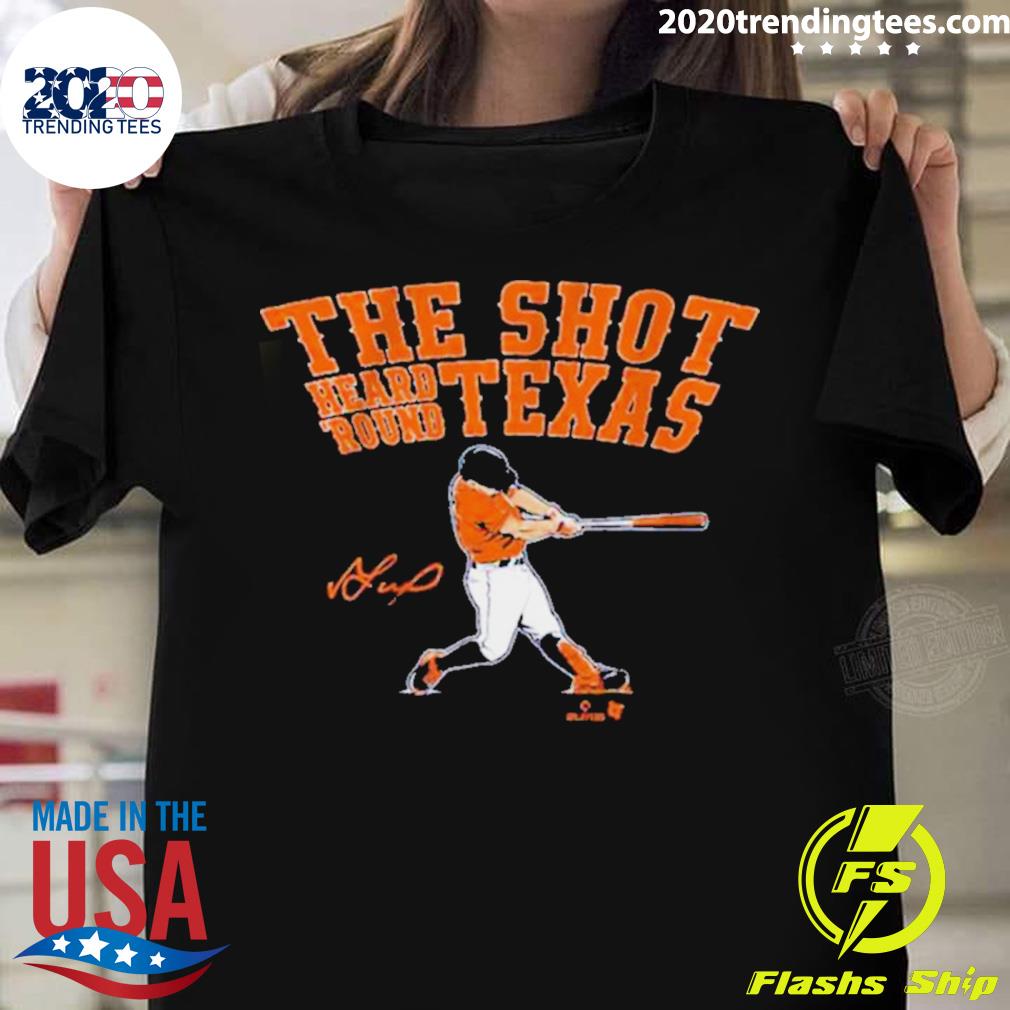 Official jose Altuve The Shot Heard ‘Round Texas Signature T-shirt