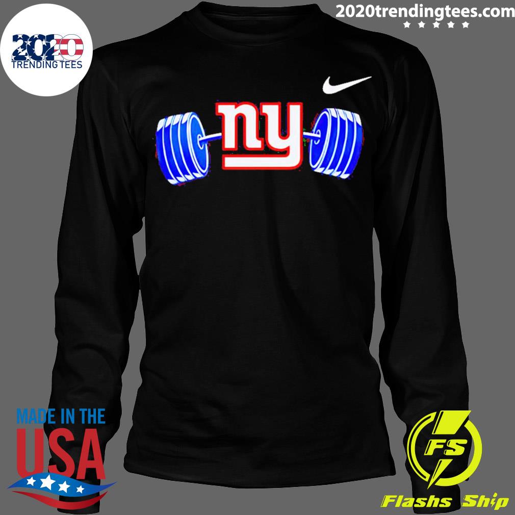 Official official New york giants ny barbell T-shirt, hoodie, tank top,  sweater and long sleeve t-shirt