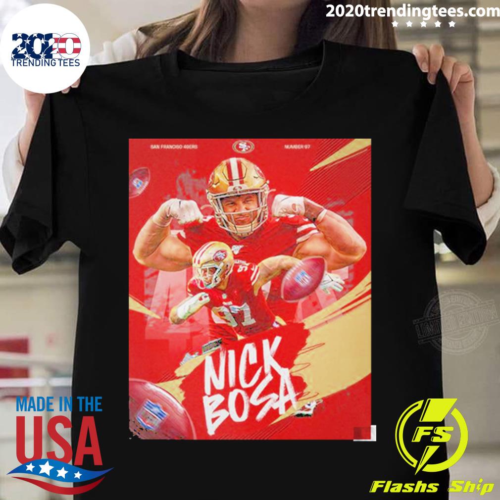 Nick Bosa San Francisco 49ers Number 97 3D T-Shirt - Binteez