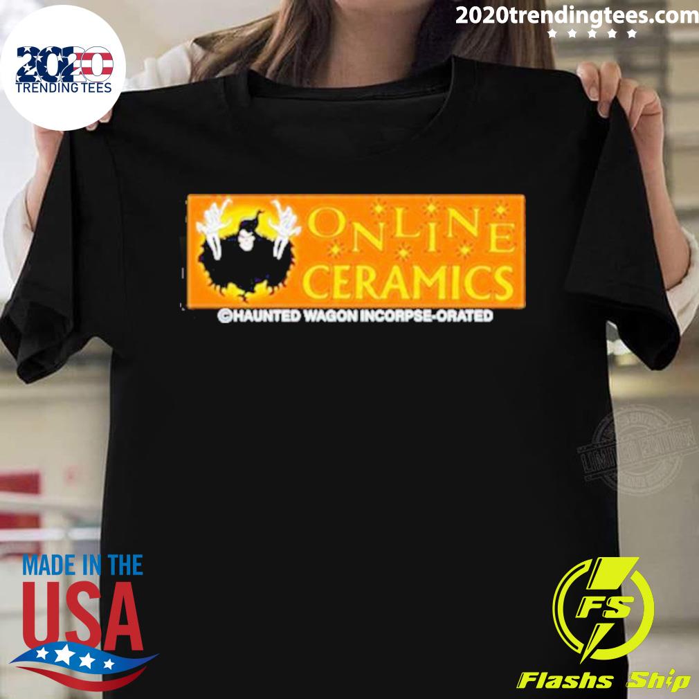 Official online Ceramics Haunted Wagon Incorpse Orated T-shirt