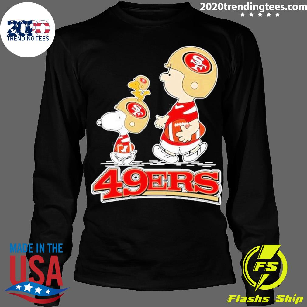 San Francisco 49ers Snoopy and Charlie Brown Peanuts shirt, hoodie,  sweater, long sleeve and tank top