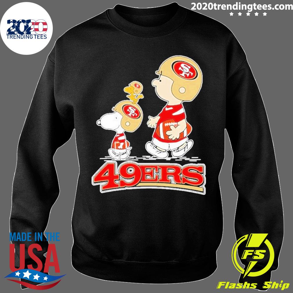 San Francisco 49ers Snoopy and Charlie Brown Peanuts shirt, hoodie, sweater,  long sleeve and tank top