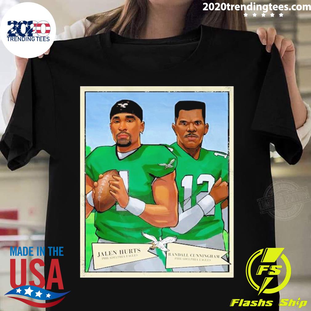 Official philadelphia Eagles Jalen Hurts And Randall Cunningham T-shirt