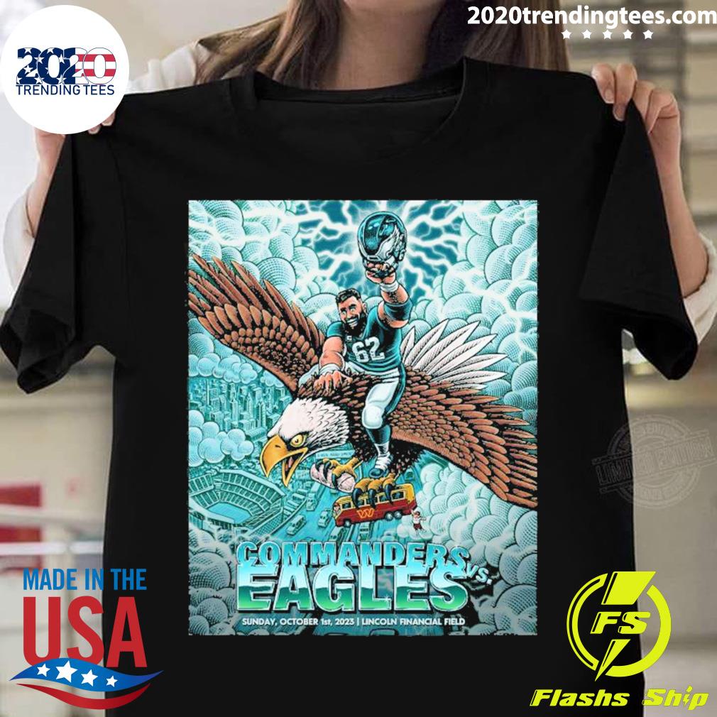 NFL Philadelphia Eagles Vs The Commanders Sunday October 1st 2023 Poster  All Over Print Shirt - Mugteeco