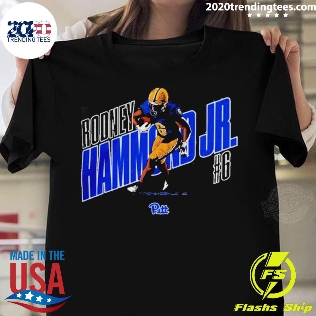 Official pitt Football #6 Rodney Hammond T-shirt