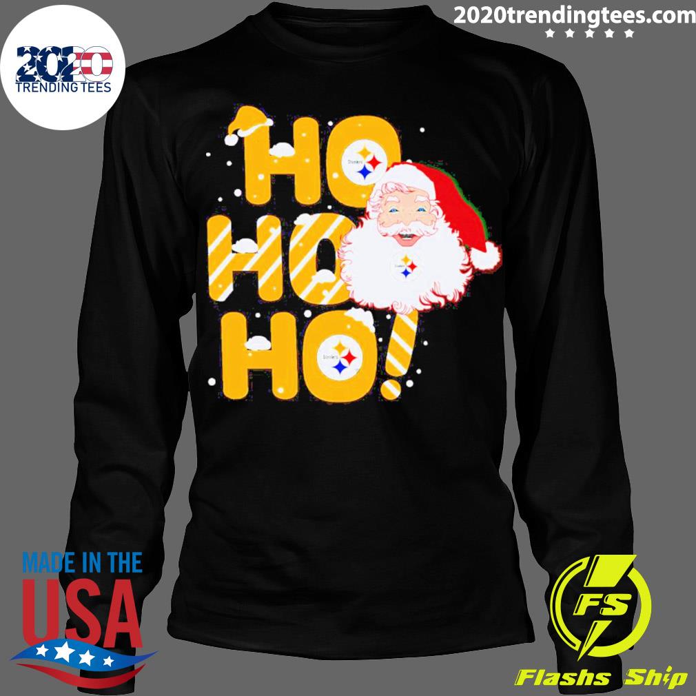 Pittsburgh Steelers Santa Claus Ho Ho Ho Christmas T-Shirt