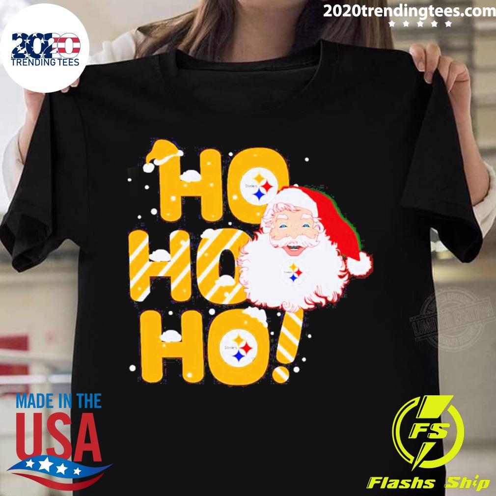 Pittsburgh Steelers Santa Claus Ho Ho Ho Christmas T-Shirt