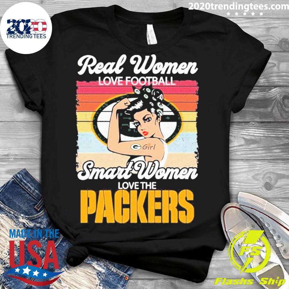 Snoopy real women love football smart women love the Green Bay