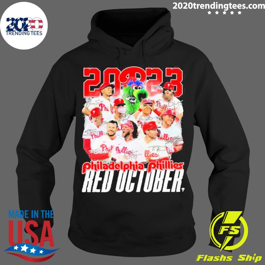NLCS 2023 Red October signatures NLCS Phillies Shirt, hoodie