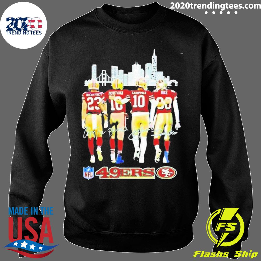 San Francisco 49ers City 2023 NFL Mccaffrey Montana signatures shirt,  hoodie, sweater, long sleeve and tank top