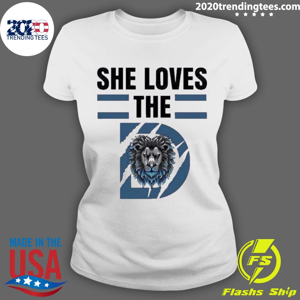 She Loves The Detroit Lions 2023 Men's T Shirt