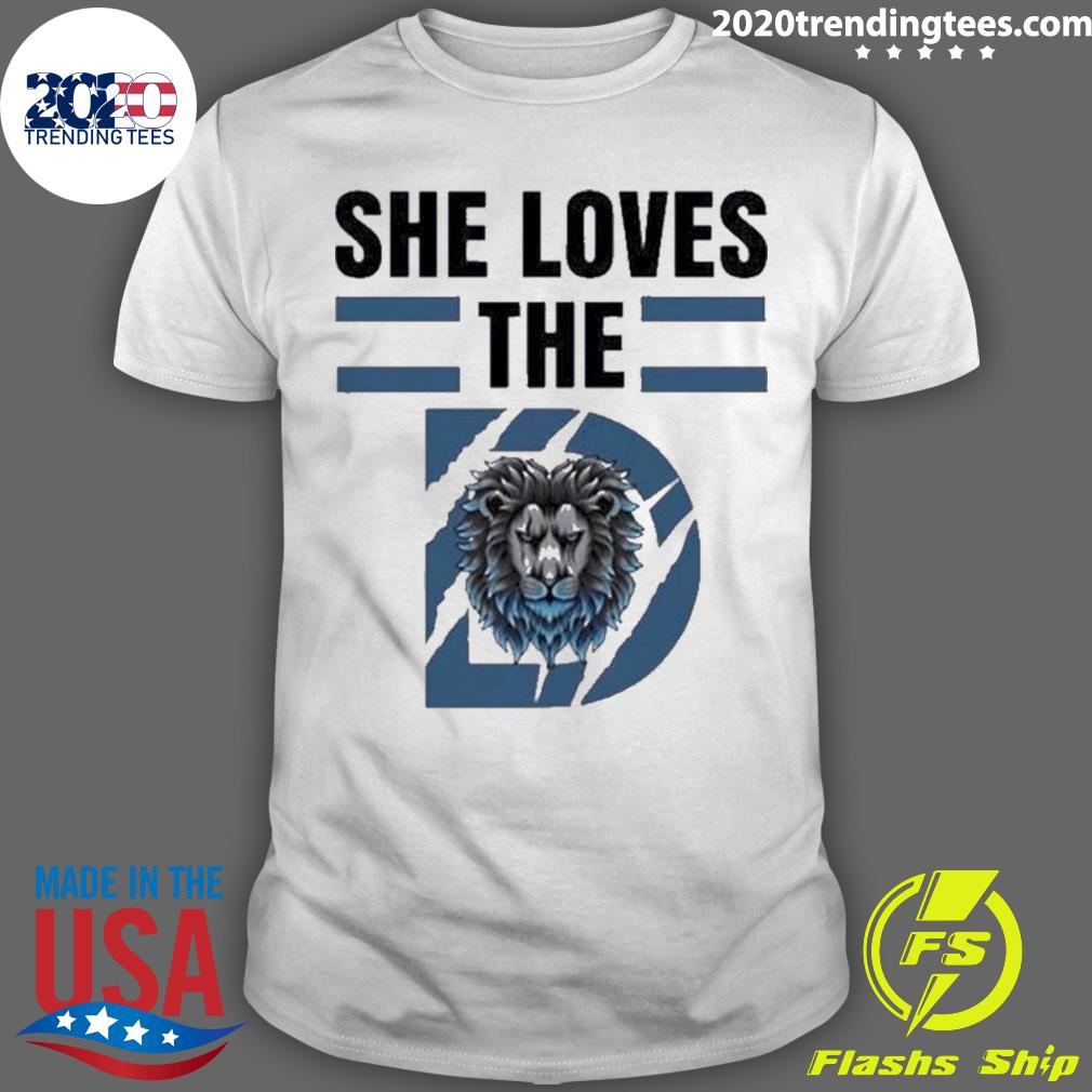 Official She Loves The Detroit Lions 2023 Men's T-Shirt, hoodie