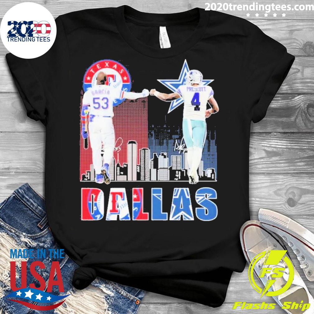 Dallas Adolis García And Dak Prescott Signatures Shirt - Limotees