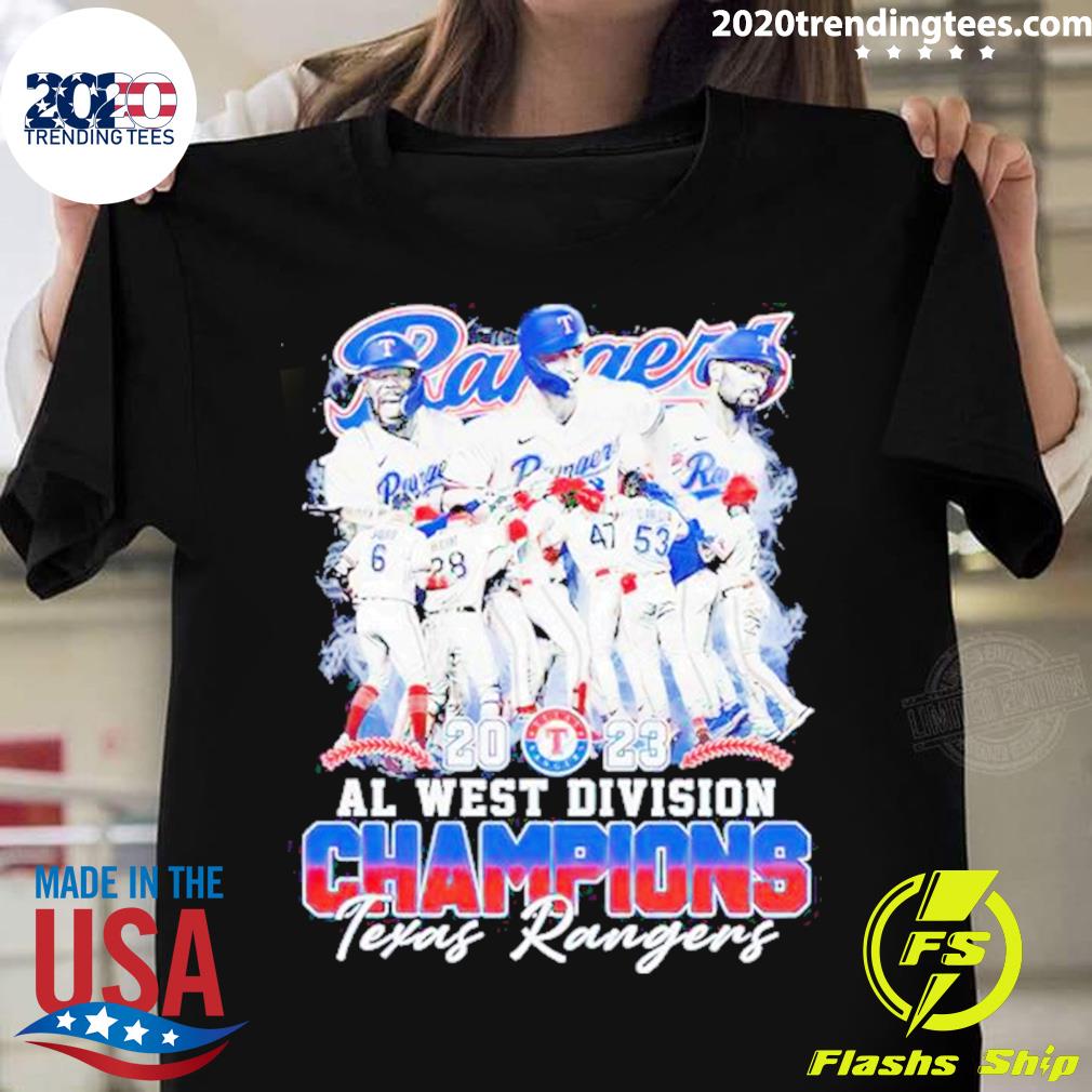 Texas Rangers 2023 AL West Division Champions Signatures shirt, hoodie,  sweater, long sleeve and tank top