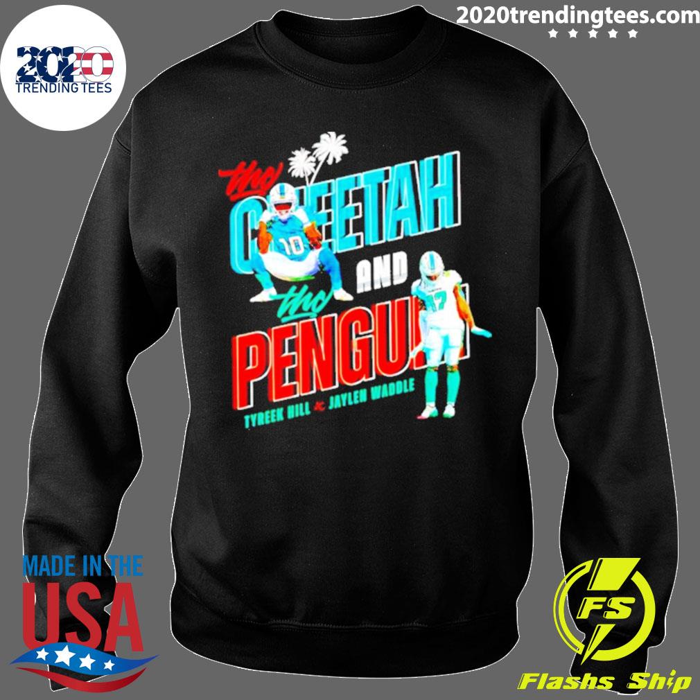 Tyreek Hill The Cheetah and the Penguin Miami Dolphins Funny T-Shirt Gift  Fan