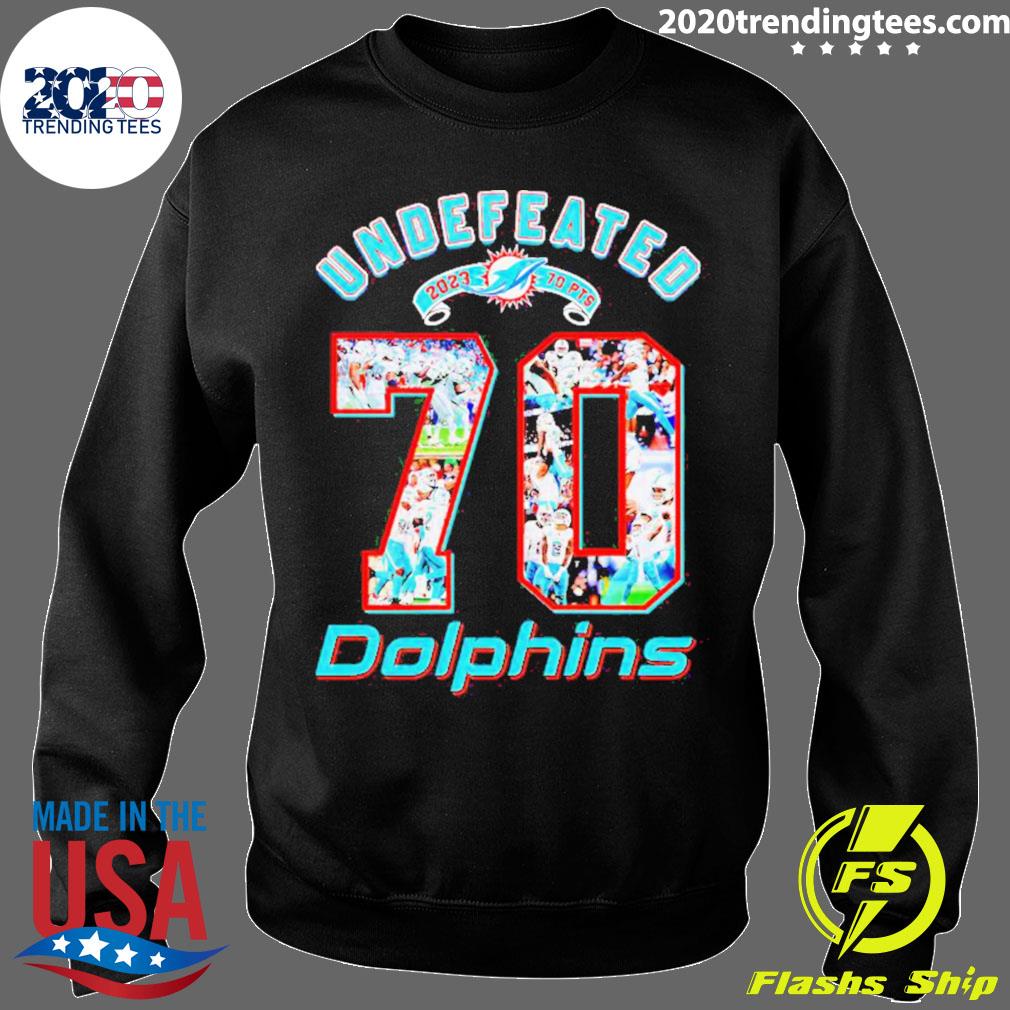 Miami Dolphins Undefeated 70 Points 2023 Shirt - Limotees