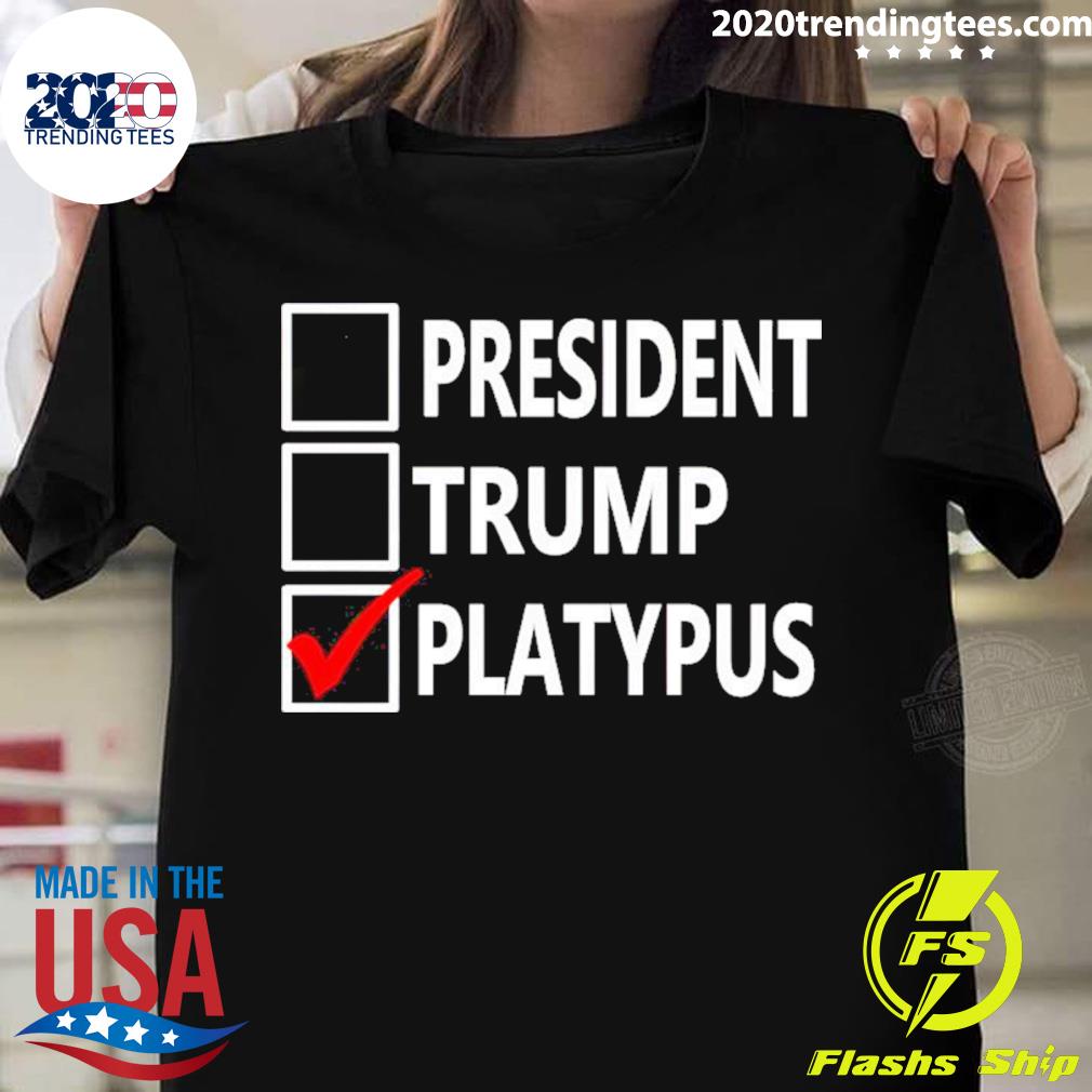 Official vote President Trump Platypus T-shirt