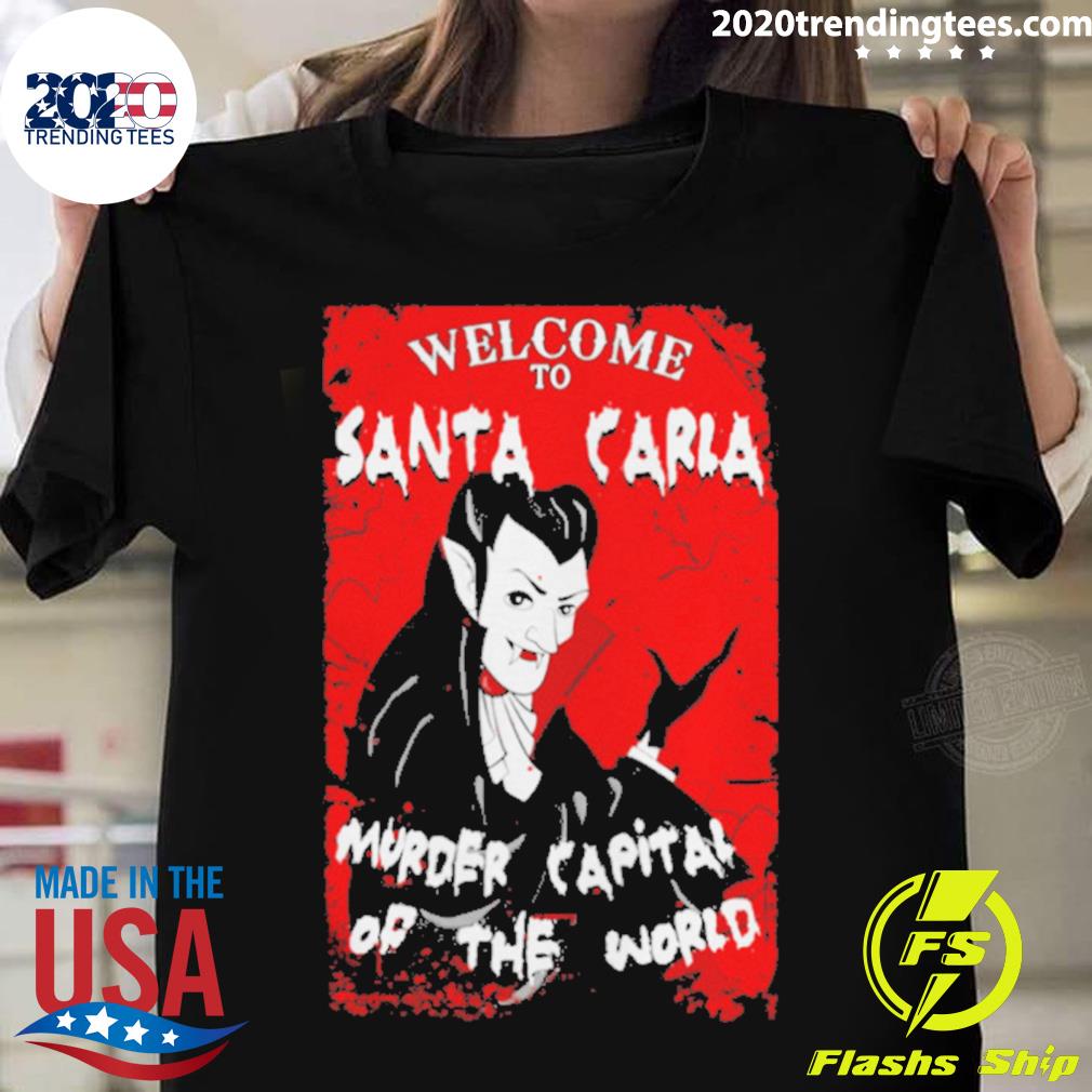 Official welcme To Santa Carla Cartoon T-shirt