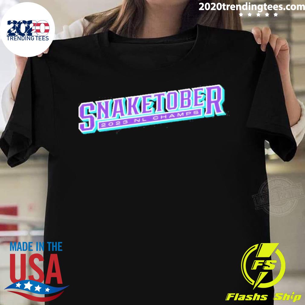 Snaketober Arizona Baseball 2023 Nl Champions T-shirt