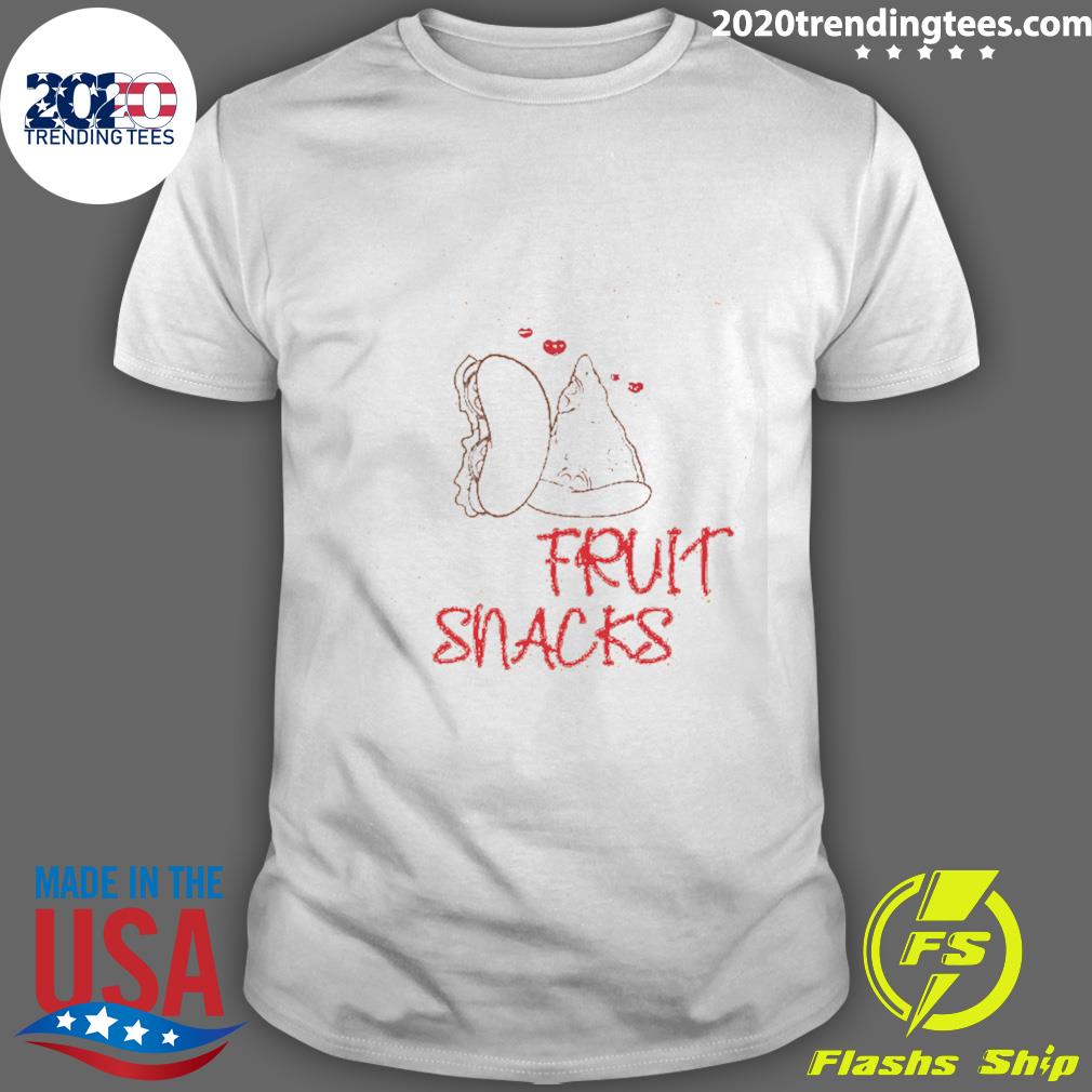 Will Work For Fruit Snacks Christmas Fruit Food T-shirt