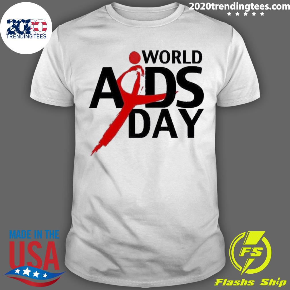 World Aids Day Red Ribbon T-shirt