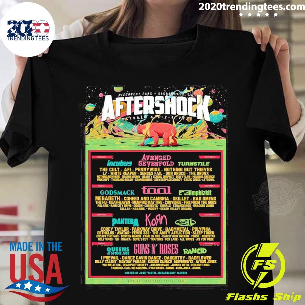 Aftershock Festival October 5-8 2023 Poster 2024 T-shirt