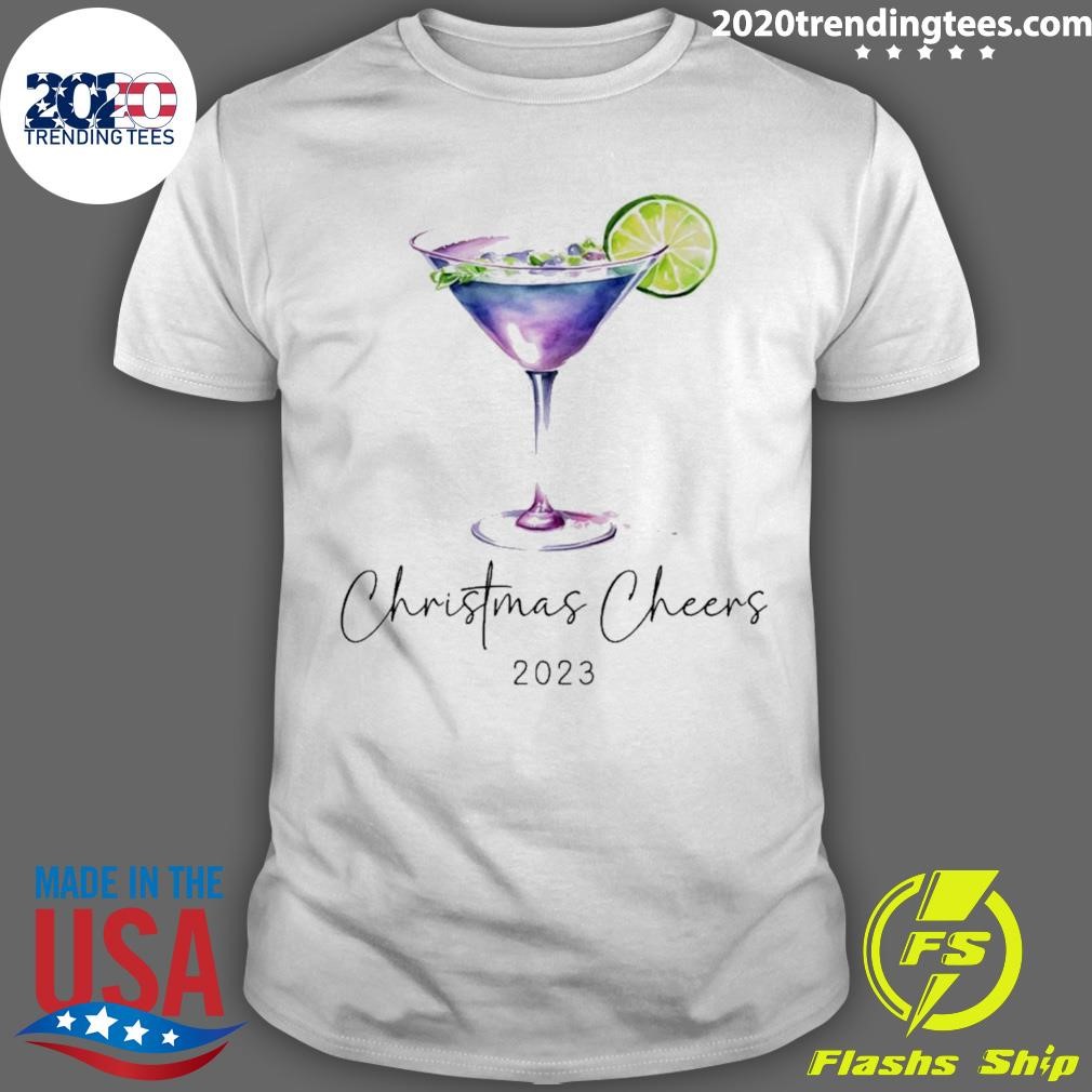 Awesome Cocktail Christmas Cheers T-shirt