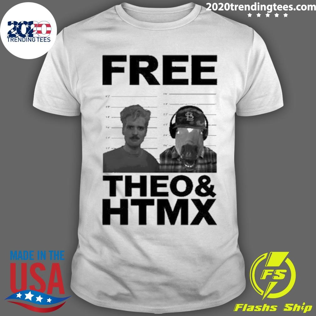 Awesome Free Theo & Htmx T-shirt