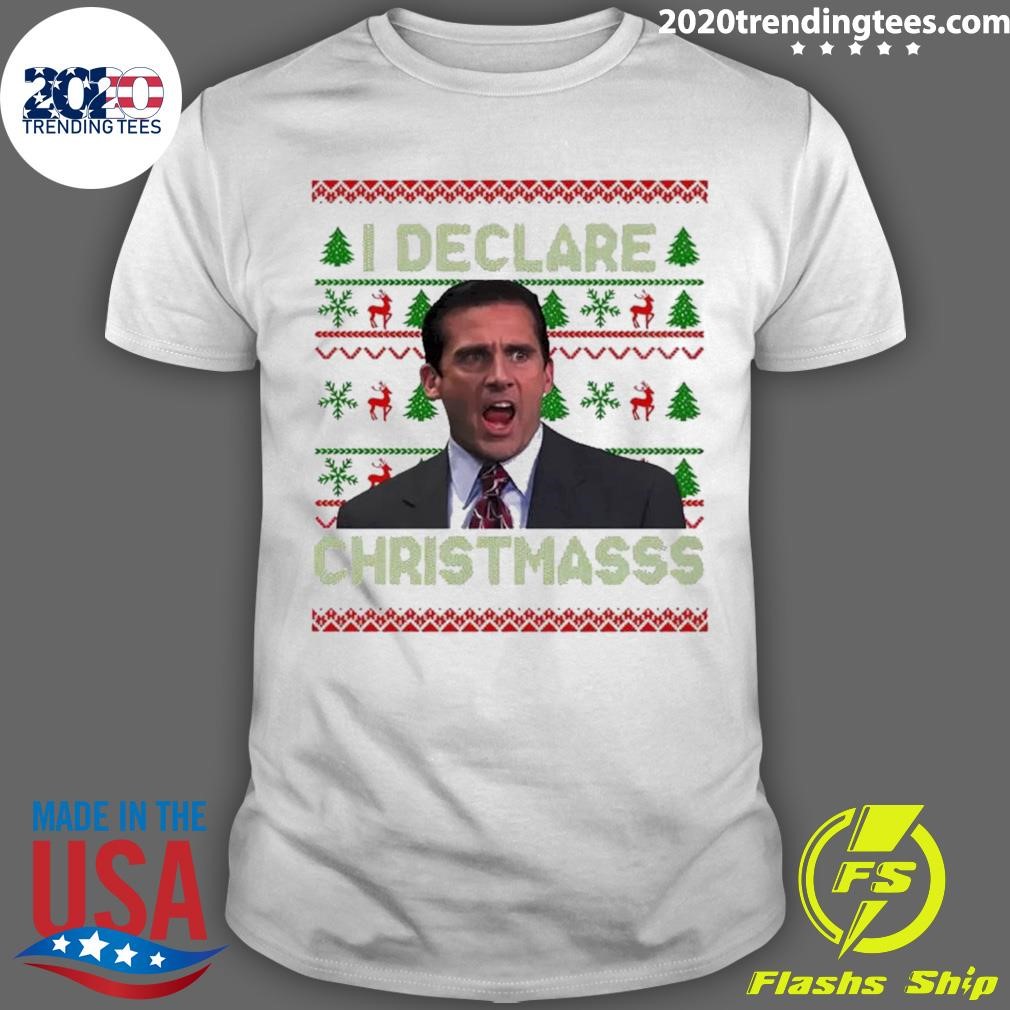Awesome Michael Scott I declare Christmas T-shirt