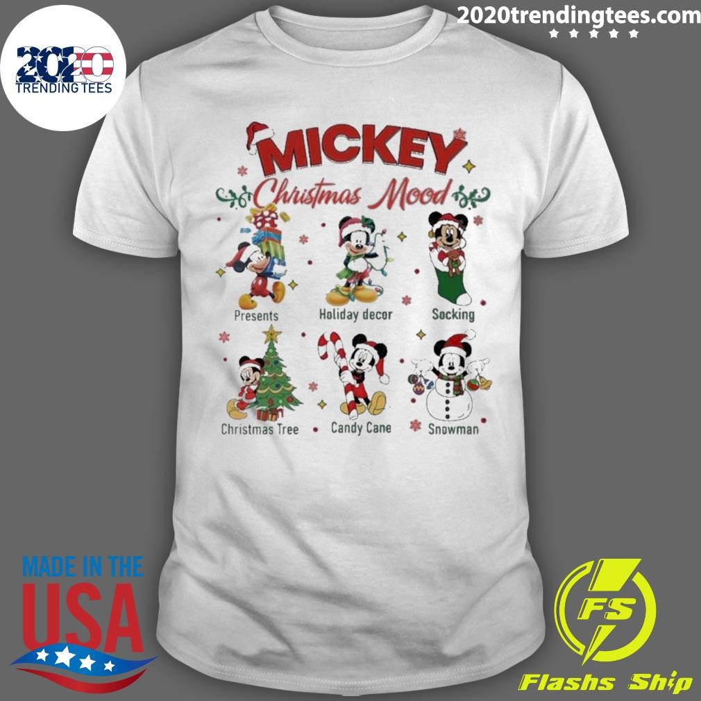 Awesome Mickey Hat Santa Christmas Mood Merry Christmas T-shirt