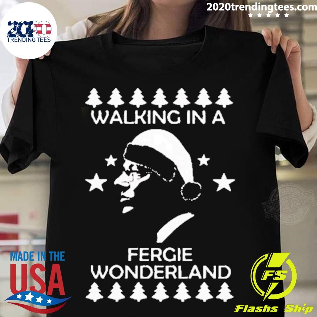 Awesome Walking In A Fergie Wonderland Christmas T-shirt