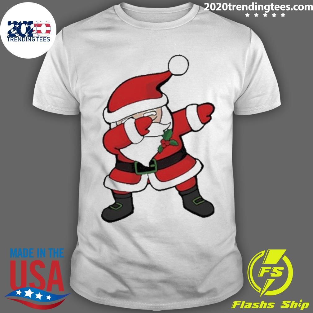 Best Dancing Dabbing Santa Claus Christmas T-shirt
