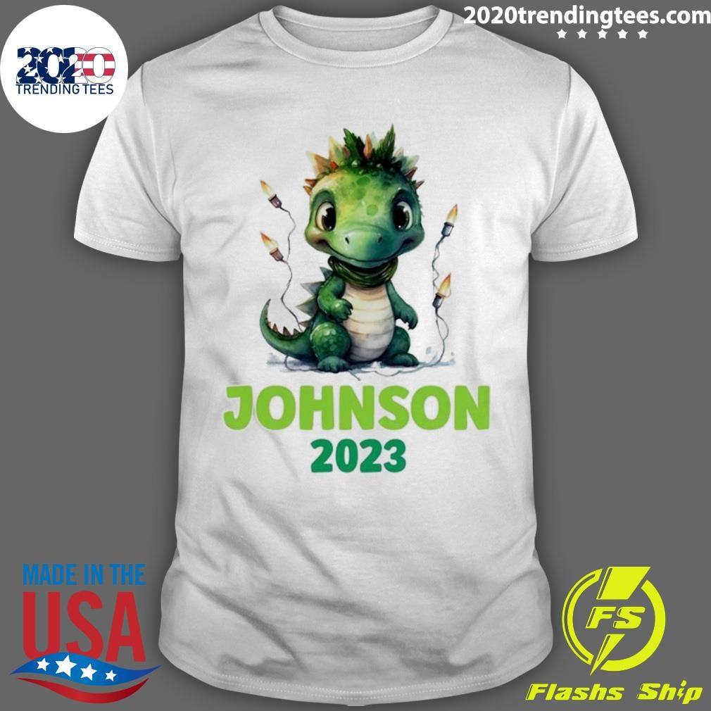 Best Dinosaur Christmas Light T-shirt