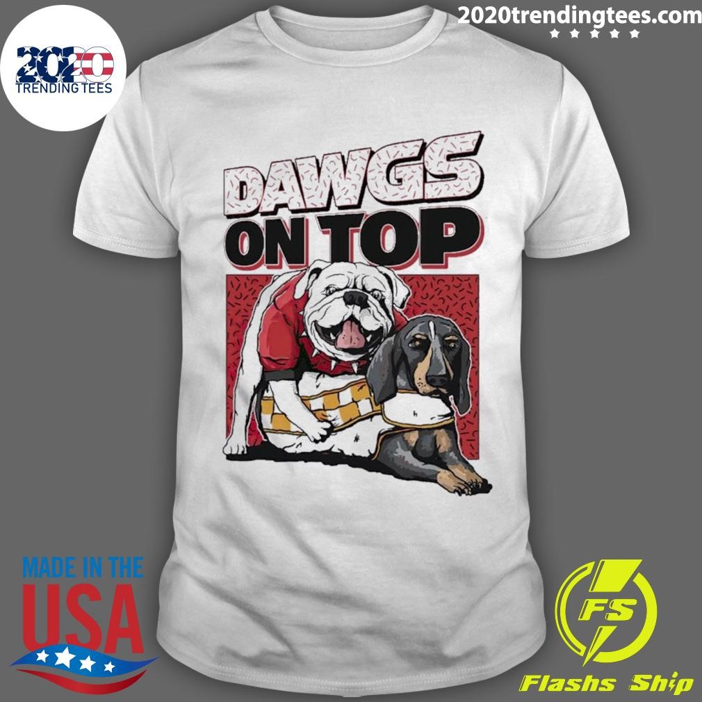 Best Georgia Bulldogs Fuck Volunteers Dawgs On Top Shirt