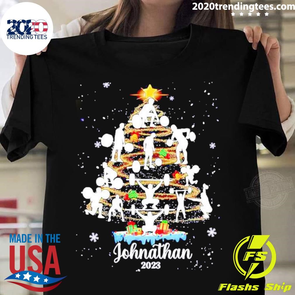 Best Personalized Weightlifting Christmas Tree Lifting Liftmas T-shirt