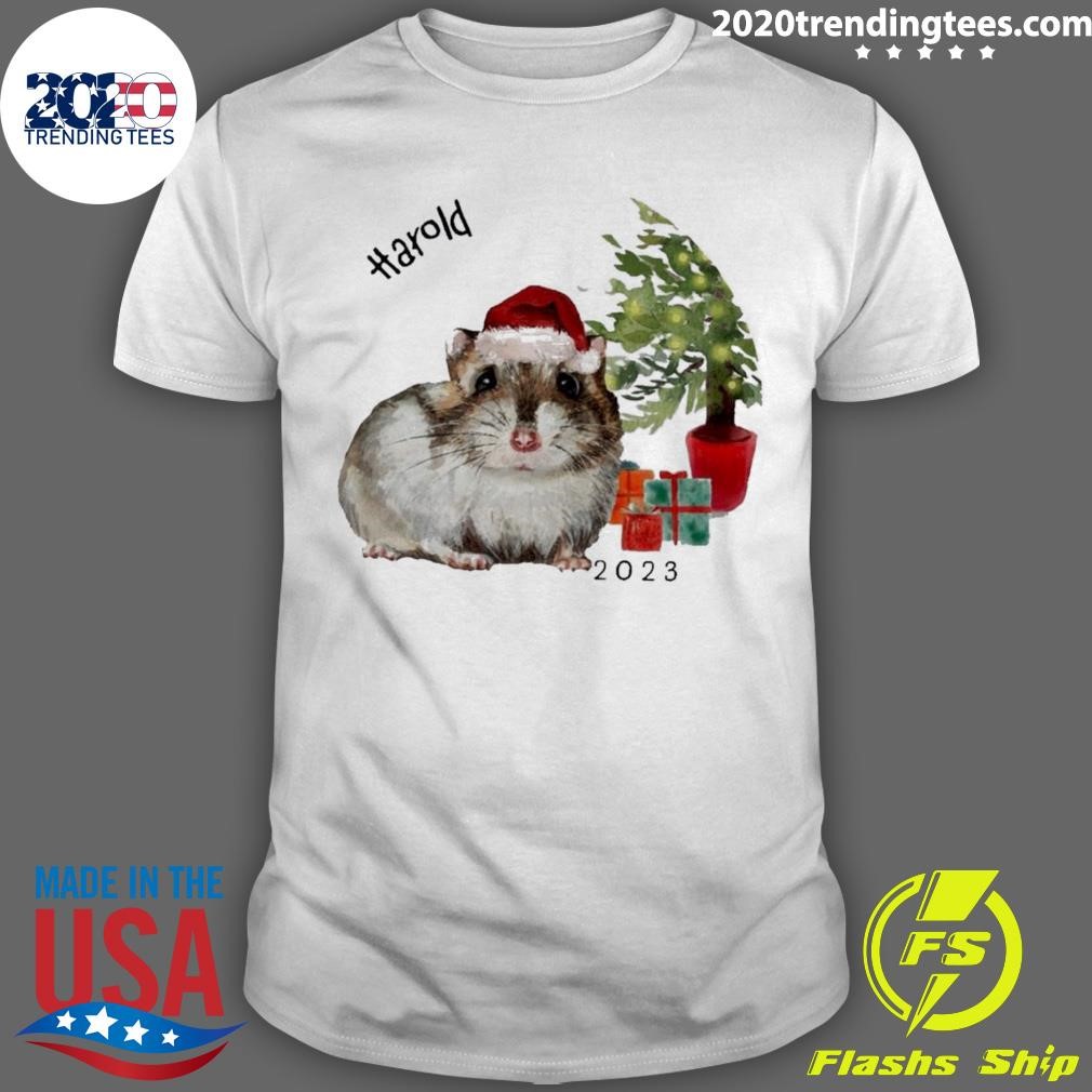 Best Santa Hamster Christmas T-shirt