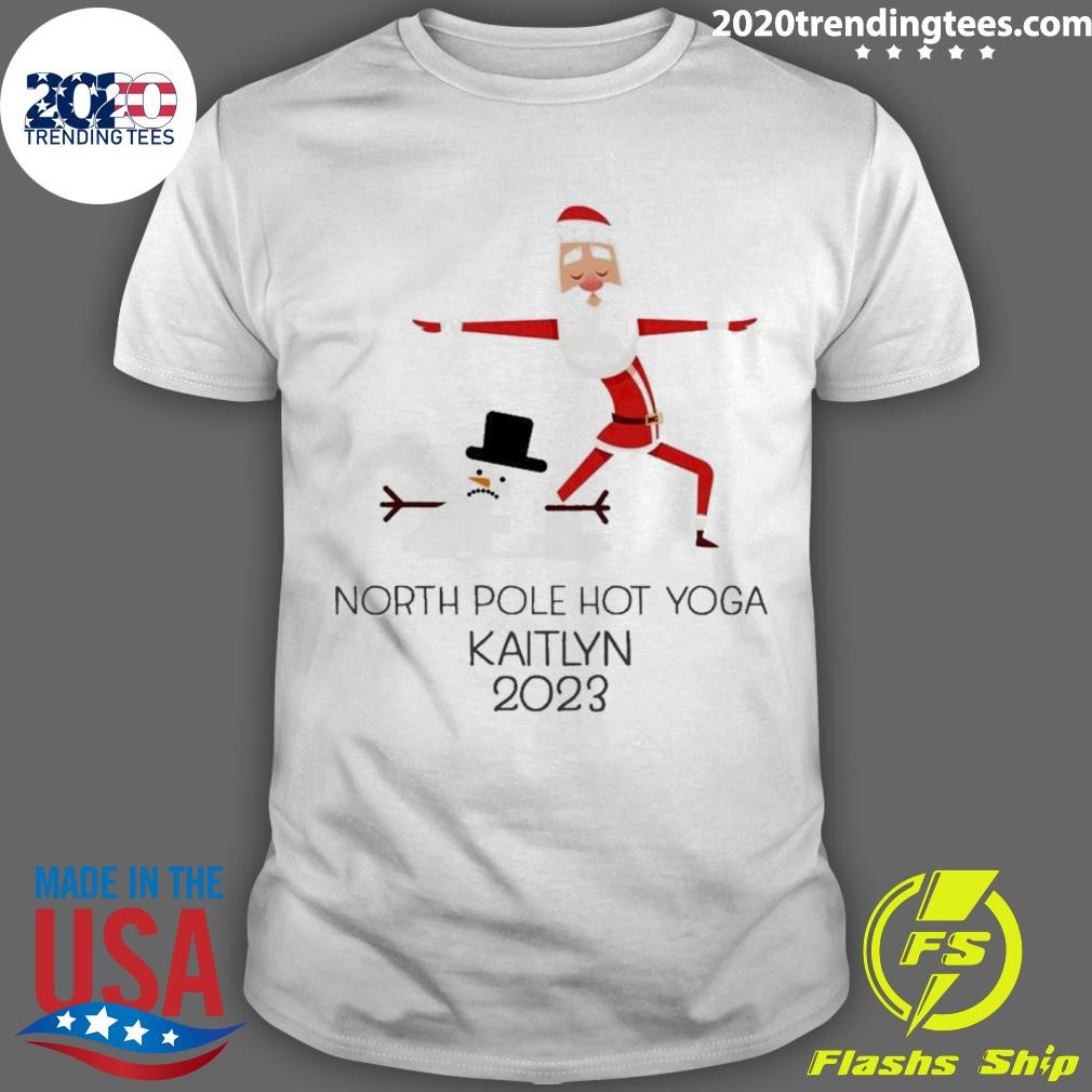 Best Yoga Santa North Pole Hot Yoga Christmas T-shirt