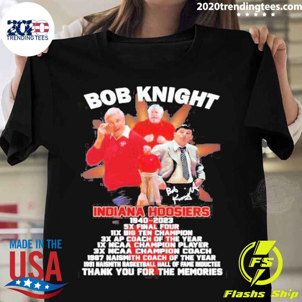 Bob Knight Indiana Hoosiers 1940 – 2023 Thank You For The Memories T-shirt