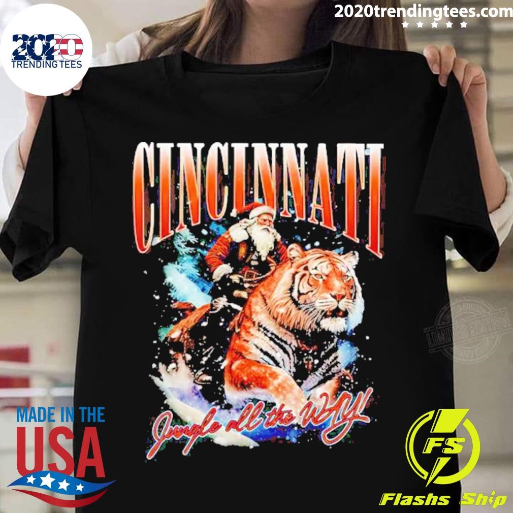 Cincinnati Jungle All The Way Christmas T-shirt
