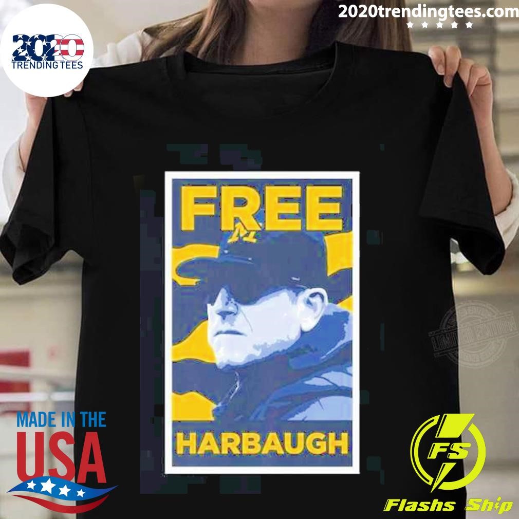 Free Coach Harbaugh T-shirt