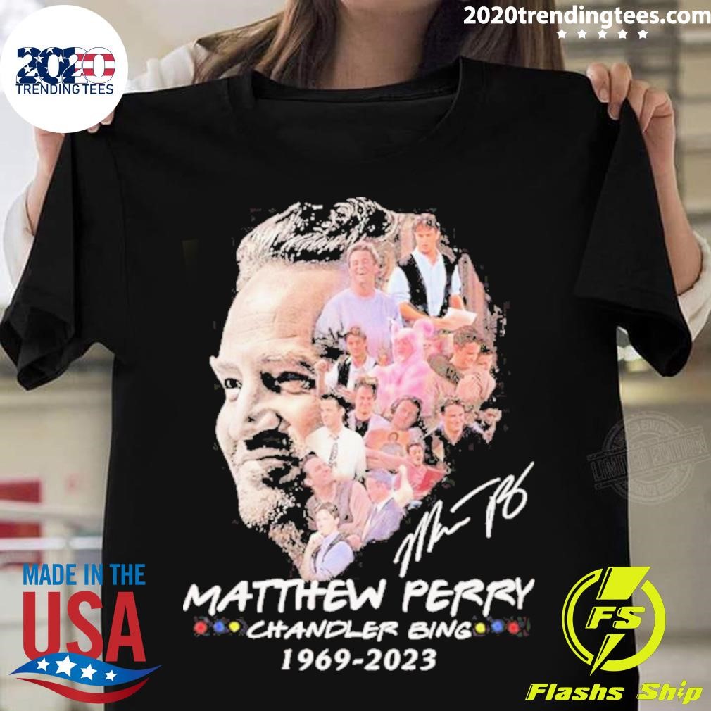 Friends Matthew Perry Chandler Bing 1969-2023 T-shirt