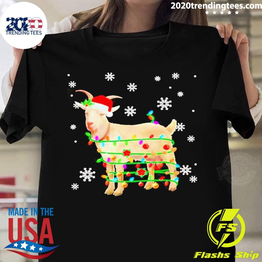 Goat Christmas Lights T-shirt
