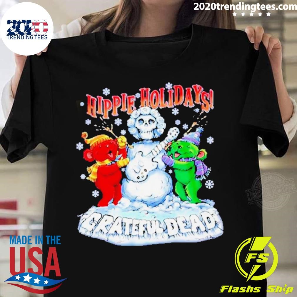 Grateful Dead Hippie Holidays Merry Christmas 2023 T-shirt