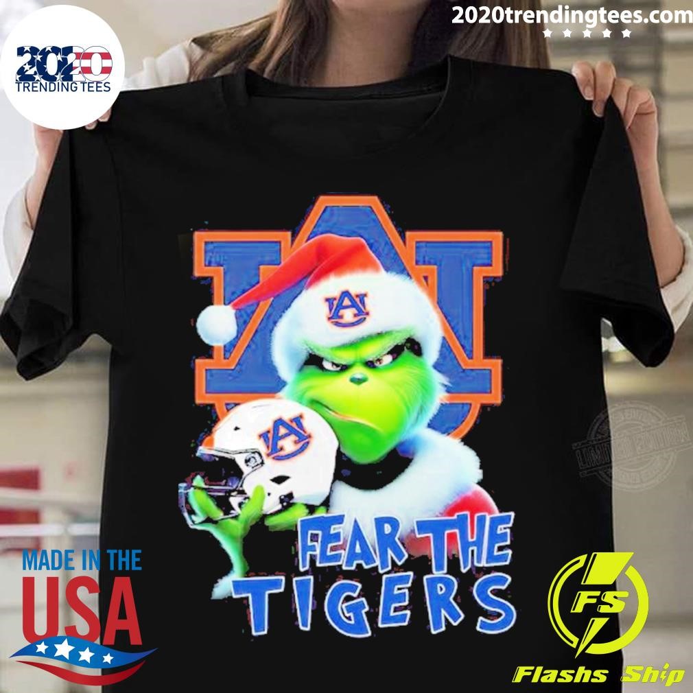 Grinch Fear The Auburn Tigers Christmas T-shirt